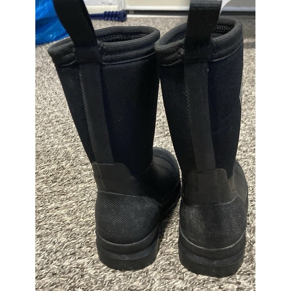 Muck Boot Company Kids C7 Black Waterproof Rain Boots Rubber Neoprene - Picture 3 of 13